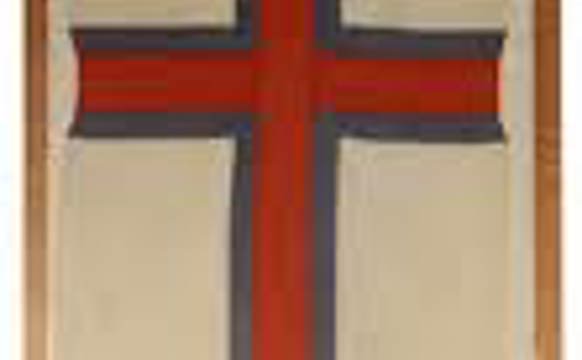 Merkið í Fámjins kirkju