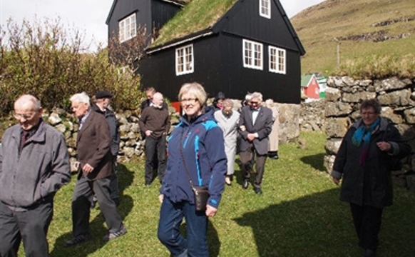 Christianskirkjan útferð í Sandoynna.