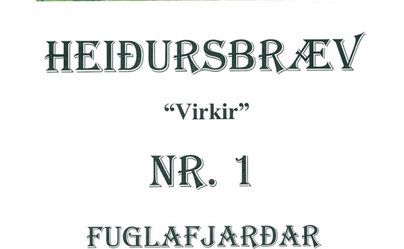 Fuglafjarðar kirkja fingið heiðursbrøv fyri urtagarðsrøkt