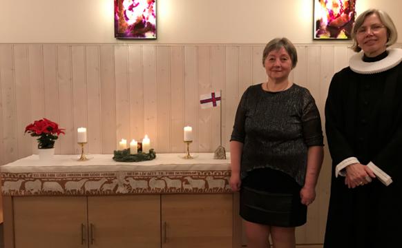 Altardúkur til skúlan í Gásadali